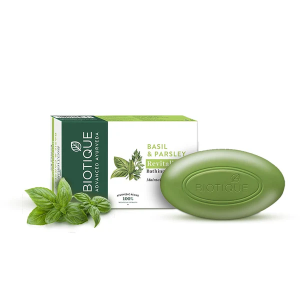 Biotique Basil And Parsley Bathing Bar (Revitalizing ) ( Maintain Skin's Natural pH )