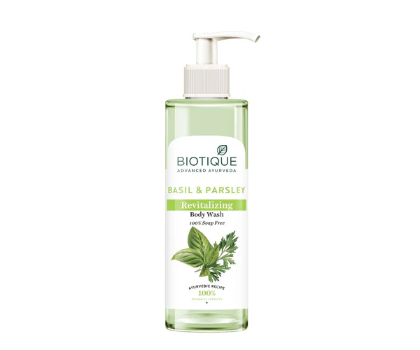 Biotique Basil &amp; parsley revitalizing body wash 200 ml