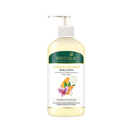 Biotique Ubtan &amp; Collagen Light Gel Oil-Free Body Lotion 300 ml